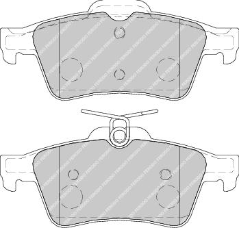 Rear Brake Pad Set Fits Citroen Jaguar Opel Peugeot Renault Saab Ferodo FDB1766