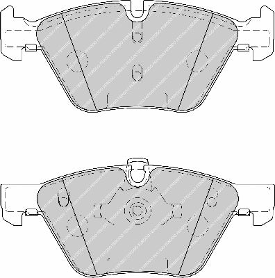 Front Brake Pad Set Fits BMW OE 34116763617 Ferodo FDB1773
