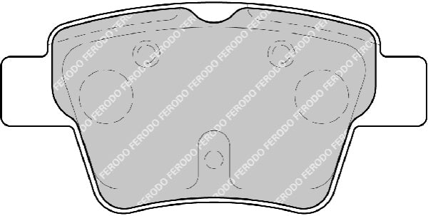 Rear Brake Pad Set Fits Citroen Peugeot OE 425322 Ferodo FDB1784