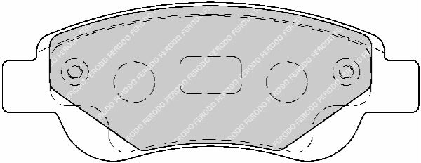 Front Brake Pad Set Fits Citroen Geely Peugeot Toyota OE 425327 Ferodo FDB1790