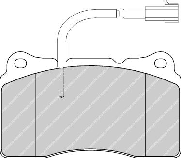 Front Brake Pad Set Fits Alfa Romeo Lancia OE 77363545 Ferodo FDB1794