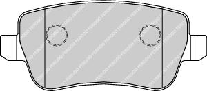 Rear Brake Pad Set Fits Fiat OE 77363607 Ferodo FDB1797