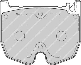 Front Brake Pad Set Fits Mercedes-Benz OE 34205320 Ferodo FDB1810
