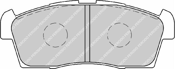Front Brake Pad Set Fits Citroen Peugeot Suzuki OE 1606225680 Ferodo FDB1812