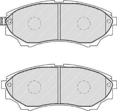 Front Brake Pad Set Fits Ford Ford Asia / Ozeania Ford Australia Ferodo FDB1817