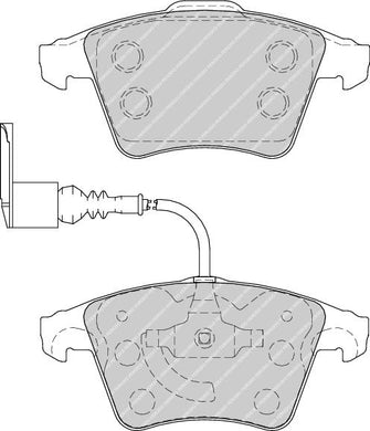 Front Brake Pad Set Fits VW OE 7L6698151B Ferodo FDB1826