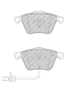 Front Brake Pad Set Fits Audi Seat OE 4E0698151F Ferodo FDB1827