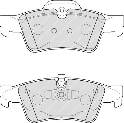 Rear Brake Pad Set Fits Mercedes-Benz OE 44205220 Ferodo FDB1831