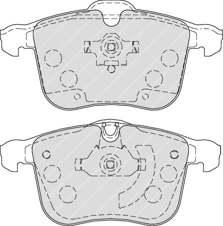 Front Brake Pad Set Fits Cadillac Holden Opel Saab Vauxhall Ferodo FDB1833