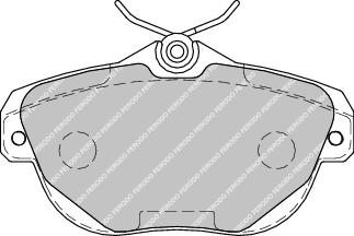 Rear Brake Pad Set Fits Citroen OE 425329 Ferodo FDB1838