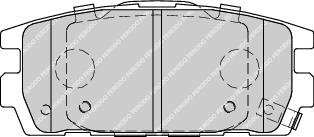 Rear Brake Pad Set Fits Hyundai OE 58302H1A00 Ferodo FDB1841