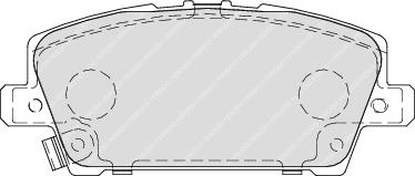 Front Brake Pad Set Fits Honda OE 45022SMGE01 Ferodo FDB1859