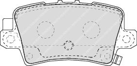 Rear Brake Pad Set Fits Honda OE 42033SMGE01 Ferodo FDB1862