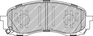 Front Brake Pad Set Fits Subaru OE 26296AE190 Ferodo FDB1863
