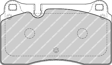 Front Brake Pad Set Fits VW OE 7L6698151E Ferodo FDB1877