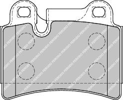Rear Brake Pad Set Fits VW OE 7L6698451B Ferodo FDB1878