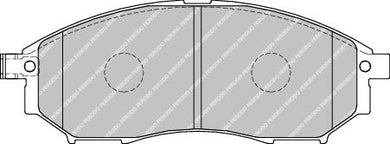 Front Brake Pad Set Fits Infiniti Nissan OE 41060CC090 Ferodo FDB1881