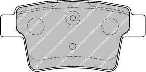 Rear Brake Pad Set Fits Ford Jaguar OE 1356392 Ferodo FDB1885