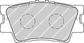 Rear Brake Pad Set Fits Lexus Toyota OE 446633160 Ferodo FDB1892