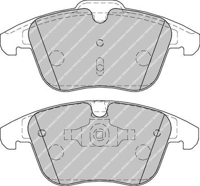 Front Brake Pad Set Fits Ford Ford Australia Land Rover Volvo Ferodo FDB1897