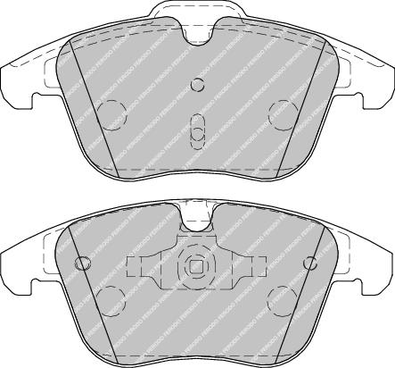 Front Brake Pad Set Fits Ford Ford Australia Land Rover Volvo Ferodo FDB1897