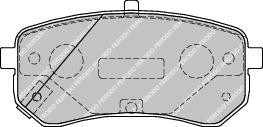 Rear Brake Pad Set Fits Hyundai Kia OE 5830207A00 Ferodo FDB1902