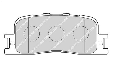 Rear Brake Pad Set Fits Lexus Toyota OE 446633100 Ferodo FDB1909