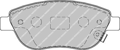 Front Brake Pad Set Fits Fiat Opel Vauxhall OE 1605354 Ferodo FDB1919