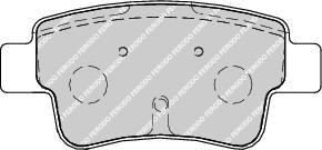 Rear Brake Pad Set Fits Fiat Opel Vauxhall OE 1605356 Ferodo FDB1922