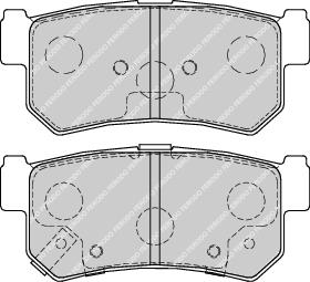Rear Brake Pad Set Fits Daewoo Ssangyong OE 4841305100 Ferodo FDB1937