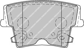 Rear Brake Pad Set Fits Chrysler Lancia OE 05142561AA Ferodo FDB1953