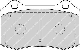 Front Brake Pad Set Fits Citroen Seat OE 4254C6 Ferodo FDB1957