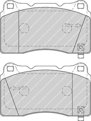 Front Brake Pad Set Fits Mitsubishi Opel Saab Subaru Vauxhall Vol Ferodo FDB1968