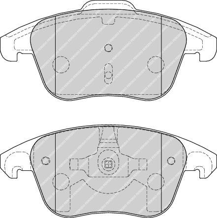 Front Brake Pad Set Fits Citroen Peugeot OE 425362 Ferodo FDB1972