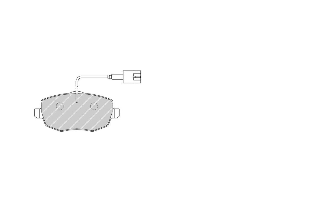 Front Brake Pad Set Fits Lancia OE 77364331 Ferodo FDB1976