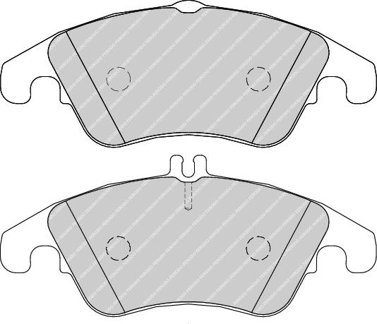 Front Brake Pad Set Fits Mercedes-Benz OE 54201020 Ferodo FDB1979