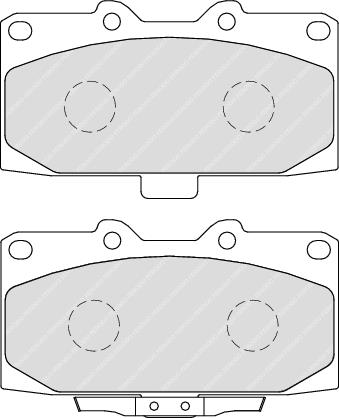 Front Brake Pad Set Fits Subaru OE 26296AE120 Ferodo FDB1982