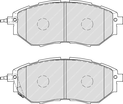 Front Brake Pad Set Fits Subaru OE 26296AG000 Ferodo FDB1984