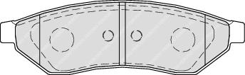 Rear Brake Pad Set Fits Chevrolet Daewoo OE 66496766 Ferodo FDB1986