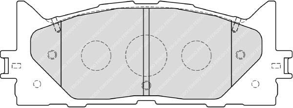 Front Brake Pad Set Fits Lexus Toyota OE 446506080 Ferodo FDB1991