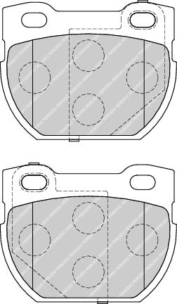 Rear Brake Pad Set Fits Land Rover OE SFP000130 Ferodo FDB1994