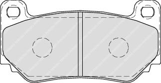 Front Brake Pad Set Fits MG OE SFP000170 Ferodo FDB1995