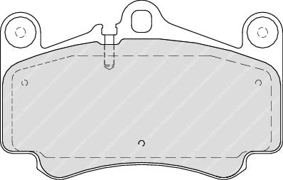 Front Brake Pad Set Fits Porsche OE 98035193900 Ferodo FDB1998