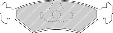 Front Brake Pad Set Fits Ferrari Ford Mazda Panther Tvr Westfield Ferodo FDB206