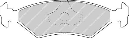 Front Brake Pad Set Fits Ferrari Ford Mazda Panther Tvr Westfield Ferodo FDB206