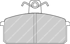 Front Brake Pad Set Fits Lancia Seat OE 3980051 Ferodo FDB221