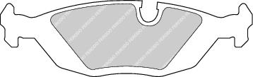 Rear Brake Pad Set Fits Alpina BMW OE 34111154398 Ferodo FDB296
