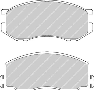 Front Brake Pad Set Fits Toyota OE 449127100 Ferodo FDB306