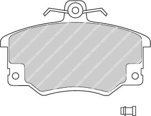 Front Brake Pad Set Fits Alfa Romeo Autobianchi Fiat Lancia Pininf Ferodo FDB370