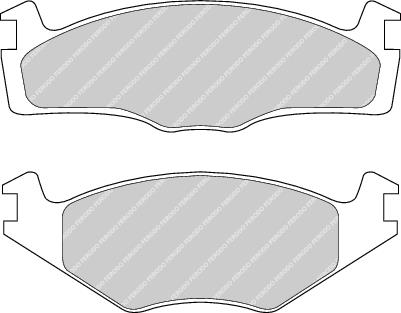 Front Brake Pad Set Fits Rover Seat VW OE 171615115A Ferodo FDB392